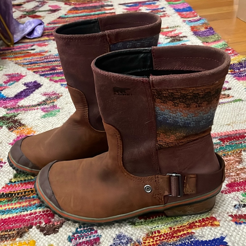 Sorel ankle calf high boots